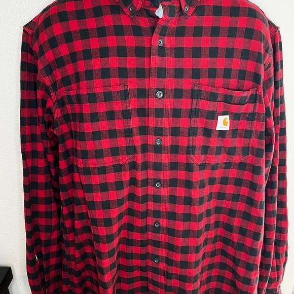 Mens Carhartt flannel size Large - Picture 3 of 3